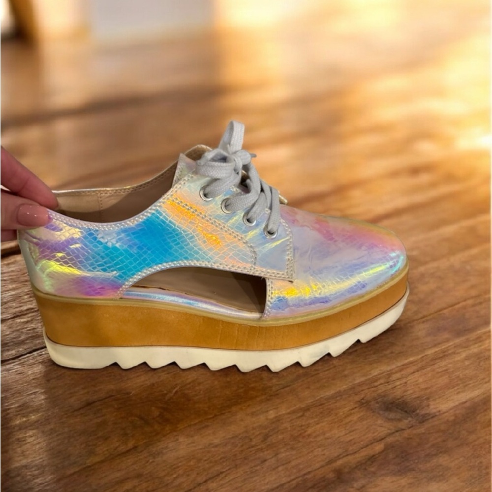 Aldo Iridescent Lace-Up Sneakers